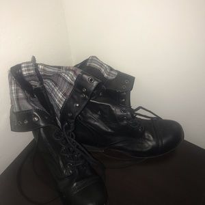 Leather boots